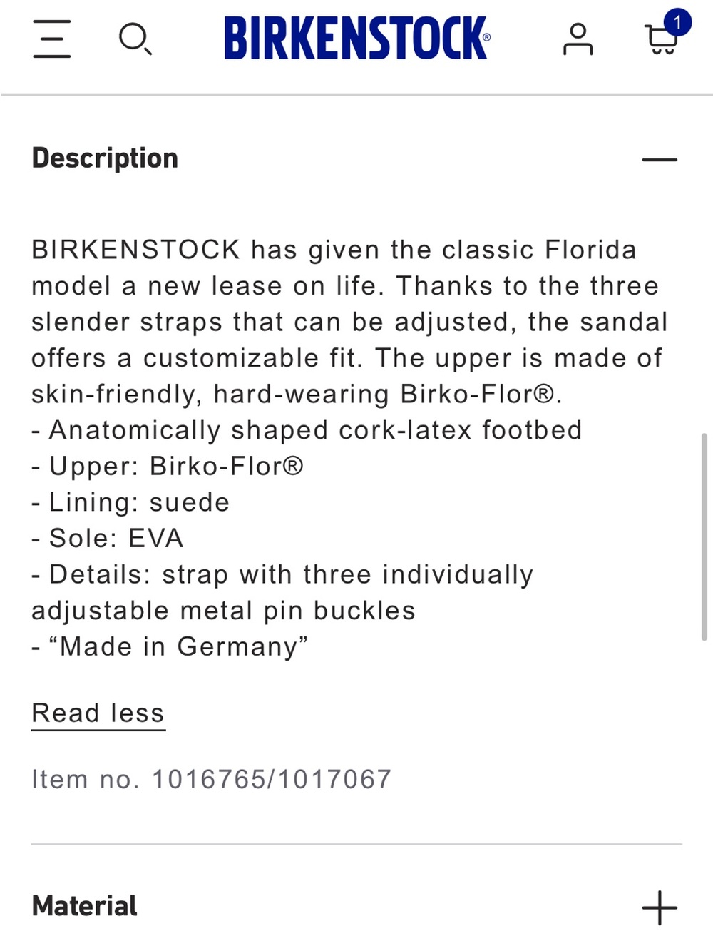 Birkenstock Florida Birko-Flor White Sandals Size 37 L 7-7.5 Regular Wide - Picture 14 of 15